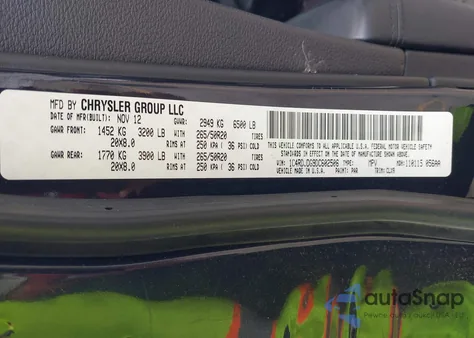 2013 Dodge Durango Crew from USA, damaged, VIN 1C4RDJDG9DC602506
